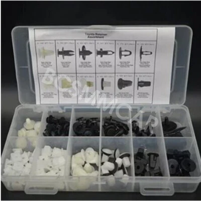 Fit For Toyota RAV4 Body Push Retainer Assortment Kits Mixed Box Screw Grommet - Image 1 of 4