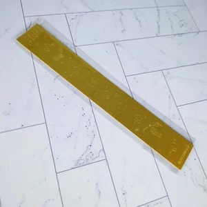 Light Gold Emoti Metal Ruler ~ The Coffee Monsterz Co TCMC sold out rare HTF - Picture 1 of 2