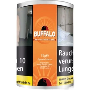 Buffalo Red Stopftabak Volumentabak 75g Dose Zigarettentabak 3 Dosen je 75g - Bild 1 von 1