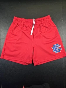 Pantalones Cortos Eric Emanuel Malla Rojo/Azul, Talla Grande, Auténtica Recipiente Disponible, 5.5" - Imagen 1 de 11