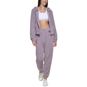 Sudadera con capucha Calvin Klein Performance Smokey Lila poliéster difusa con cremallera frontal talla XS - Imagen 1 de 2