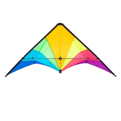 Lenkdrachen HQ Delta Hawk Neon-Rainbow 146 cm Speed & Power Drachen HQ Kite - Bild 1 von 4