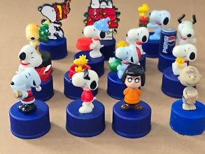 Pepsi Bottle Caps Snoopy Peanut Mini Figure LOT 15 different - Picture 1 of 6