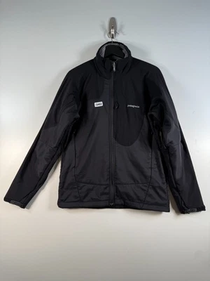 Patagonia R1 Mens Full Zip Mockneck Fleece Lined Jacket Black Sz Medium 21x27 - Image 1 of 4