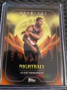 Scoot Henderson /75 Topps NBA Midnight 2024  Rookie Nightball Trailblazers 8/75 - Bild 1 von 2