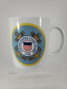United States Coast Guard Coffee Mug Semper Paraatus 1790 Anchors USCG Ceramic - Picture 1 of 13