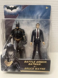 DC Hero Zone Battle Armor Batman & Bruce Wayne 2 Action Figuren Set Mattel Selten! - Bild 1 von 3