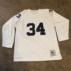 Vintage Mitchell & Ness Original Oakland Raiders Bo Jackson White Jersey Sz 60 - Picture 1 of 12