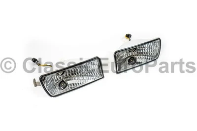 Front bumper clear turn indicator light set for Volkswagen Corrado G60 16V VR6 - Image 1 of 4