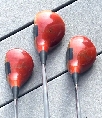 Arnold Palmer Precision Balanced Persimmon Driver Wood Set 1/3/4 Woods RH - Image 1 of 4