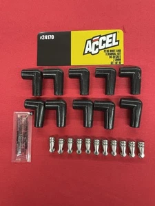 ACCEL-24170 90 Degree Boots And Terminal Kit.. 10pcs. Boots And Terminals.. - Picture 1 of 3