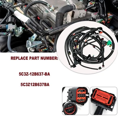 5C3Z-12B637-BA Engine Harness For 2005-2007 Ford F-250F-350F-450 Super Duty - Imagem 1 de 4