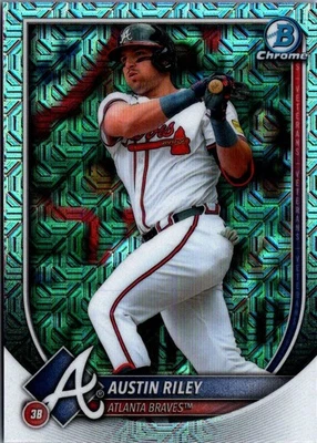 2025 Bowman Chrome Mojo Austin Riley Atlanta Braves #25 - Image 1 of 2