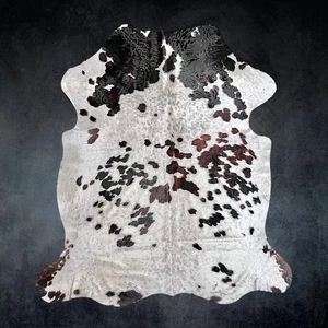 Alfombra de cuero de vaca tricolor extra grande tamaño 7x 7,10 pies ---5256F - Imagen 1 de 5