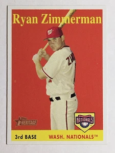 2007 Topps Heritage #98b Ryan Zimmerman YN - Picture 1 of 2
