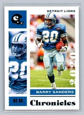 2020 Panini Chronicles #33 Barry Sanders Teal - Image 1 of 2