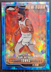 2024-25 Topps chrome sapphire Karl-Anthony Towns #52 - Picture 1 of 2
