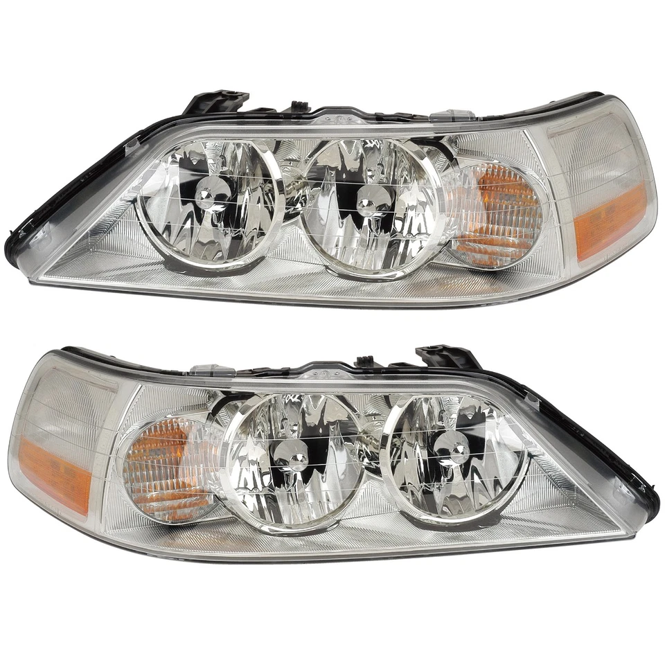Juego de pares de faros halógenos delanteros para 03-04 Lincoln Town Car izquierda y derecha Foto 1 de 1