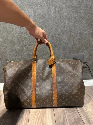 Louis Vuitton Boston Bag Leather Used Authentic Luxury Men Women - Image 1 of 4