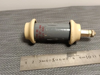 Condensador de alimentación Plessey tipo 06 1250pf 10kv (tirar) USADO Foto 1 de 4