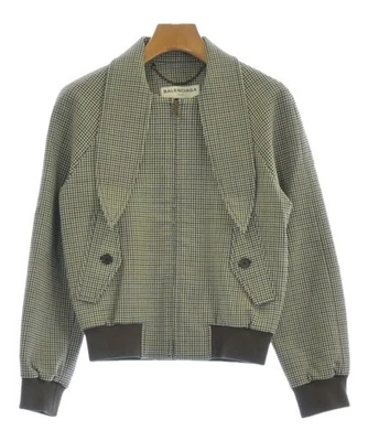 BALENCIAGA Blouson Jackets BrownxWhitexBlack(Check Pattern) 2200626227128 - Image 1 of 4