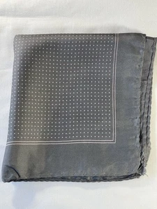 Pañuelo/pañuelo de bolsillo de seda gris/rosa pálido - Imagen 1 de 3