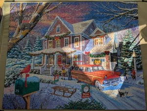 White Mountain Puzzle "Family Christmas" 1,000 pieces **FREE SHIPPING** - Picture 1 of 2