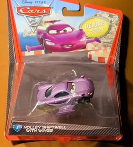 Disney Pixar Cars 2 Holley Shiftwell Deluxe mit Spionageflügeln #2 Neu im Paket - Bild 1 von 10