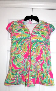 Lilly Pulitzer Girls' Full Zip HOODIE Beach Coverup COLORFUL Size L 8-10 - Picture 1 of 3