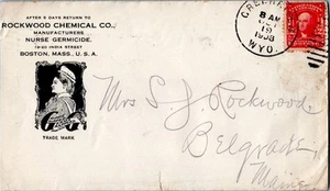 Wyoming Green River 1908 duplex Illustrated Advertising Rockwood Chemical Co. M - Picture 1 of 1