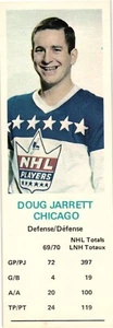 1970-71 Dad's Cookies Doug Jarrett Chicago Blackhawks EXMT - Picture 1 of 2