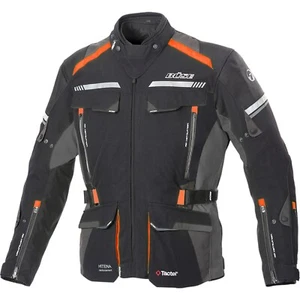 Büse Herren Motorrad Jacke Gr. 52 Highland 2 wasserdicht Textil schwarz-orange - Picture 1 of 3