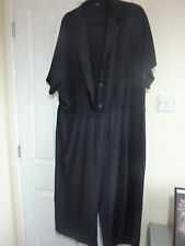 George Ladies Black Playsuit Short Sleeves Size 22