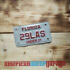 USA Nummernschild/Kennzeichen/license plate/Motorrad/MC/RV * Florida under 21 *