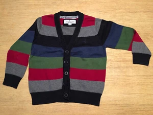 Jonas Nielsen - Strickjacke Cardigan Opa-Style Streifen Gr. 110 / 116 - Bild 1 von 3
