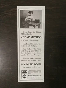 Vintage 1909 Eastman Kodak Co Rochester NY Kodak Method Original Ad - Picture 1 of 1
