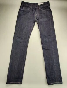 AllSaints Cigarette Men's @30x32 Dark Blue Denim Slim distressed Jeans - Picture 1 of 12