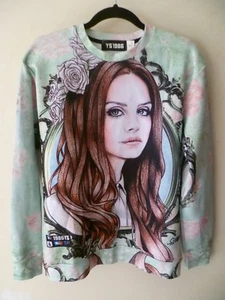 YS 1986 Face Of Beautiful Girl Sudadera Manga Larga Pullover Top Mujer Talla M - Imagen 1 de 7