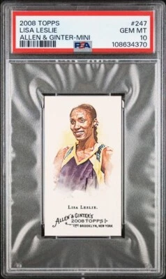 LISA LESLIE 2008 Topps A & G MINI #247 PSA 10 GEM MINT - Image 1 of 2