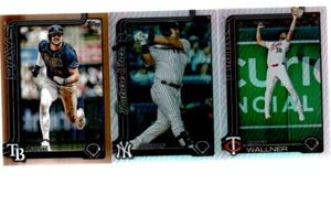 3 CARD LOT 2025 TOPPS SERIES 2 1 GOLD SP2025 2 CHROME PARRALLEL - Picture 1 of 2