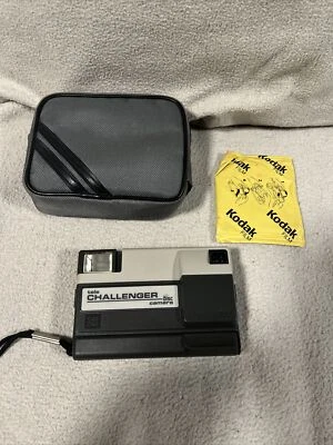 Kodak Tele-Challenger Disc Vintage Point & Shoot Camera Untested W/ Film & Case - Image 1 of 4
