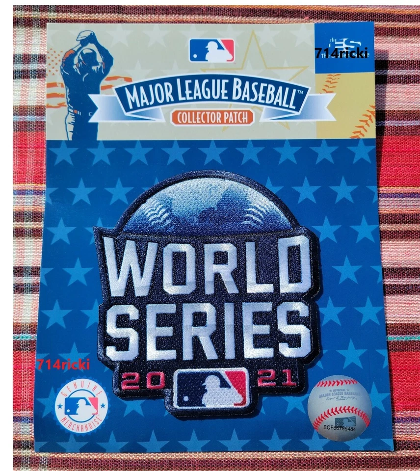 Official 2021 MLB World Series Collectible Patch Atlanta Braves Houston Astros - Image 1 of 1