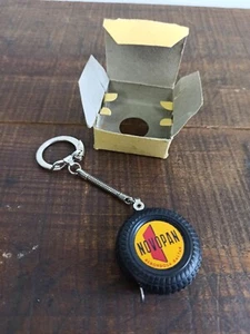 VINTAGE RARE NOVOPAN MINI TAPE MEASURE WHEEL CAR ADVERTISING KEYCHAIN - GERMANY - Picture 1 of 12