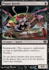 4x Plague Beetle MTG 9th Edition NM Magic Regular