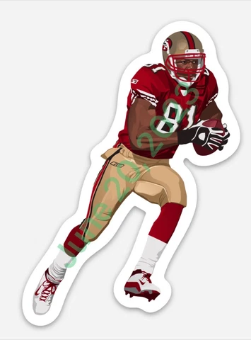 Terrell Owens (MAGNET) S.F 49ers Vinyl refrigerator NFL Vector art car decal Cover