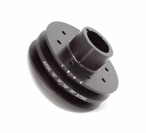 NEW Mazda Rotary Engine Aluminum Dual Belt Main Pulley Fits: 1974 To 1991 - Picture 1 of 3