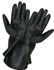 Men'sReal Leather Costume Gloves Long Cuff Gauntlet DRIVING WORK DRESS UNLINED
