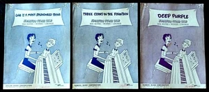 RARE SET OF 3 ROBBINS MUSIC CORP. PIANO SHEET MUSIC FROM 1940'S & 1950'S - MINT! - Picture 1 of 3