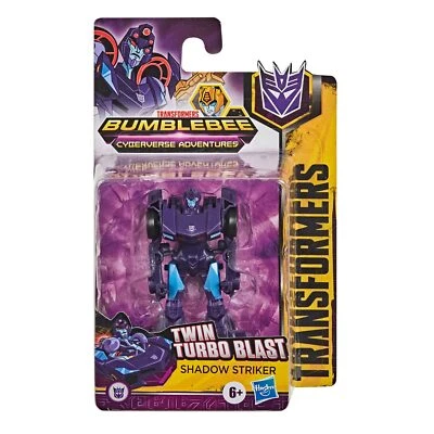 Transformers Cyberverse AdventuresTwin turbo blast Shadow striker 8 cm - Photo 1/4