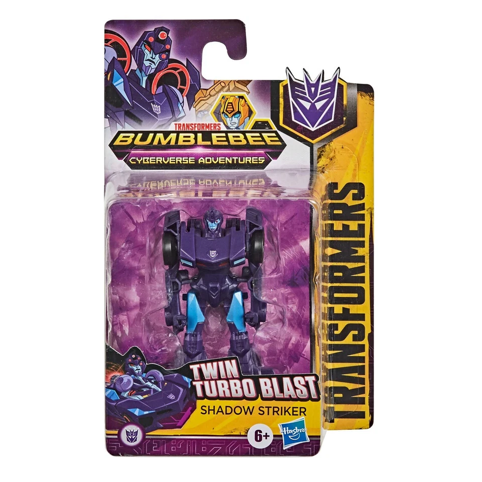 Transformers Cyberverse AdventuresTwin turbo blast Shadow striker 8 cm - Photo 1/4